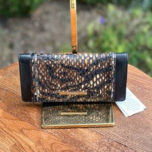 Brahmin Cocoa Blanchard Ady Wallet NWT